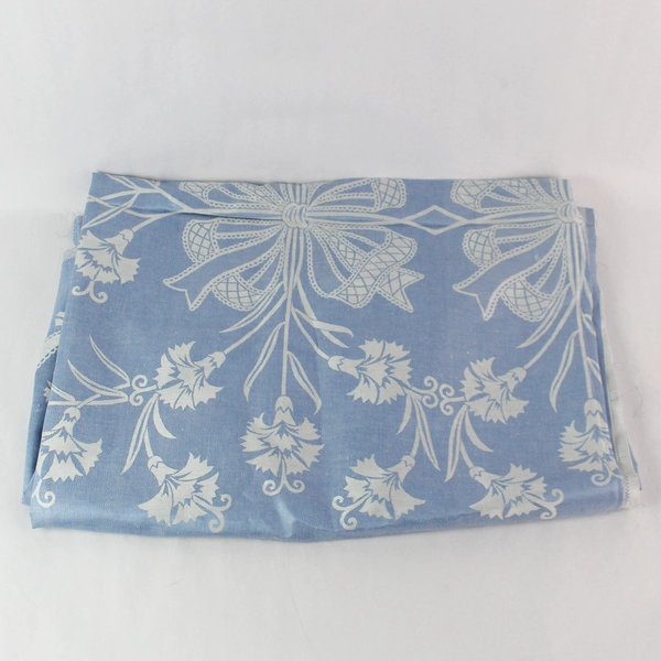 Vintage Unbranded Baby Blue With White Flowers 60x83" Fabric DIY