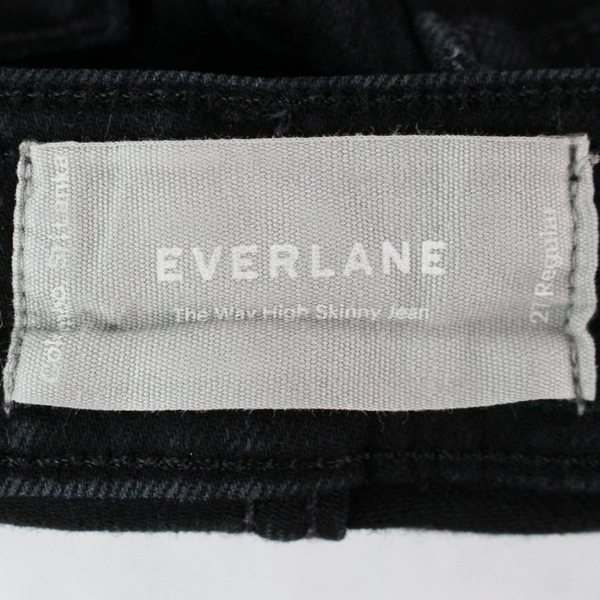 Everlane The Way-High Skinny Jean Black Jeans Women's Size 27 Waist