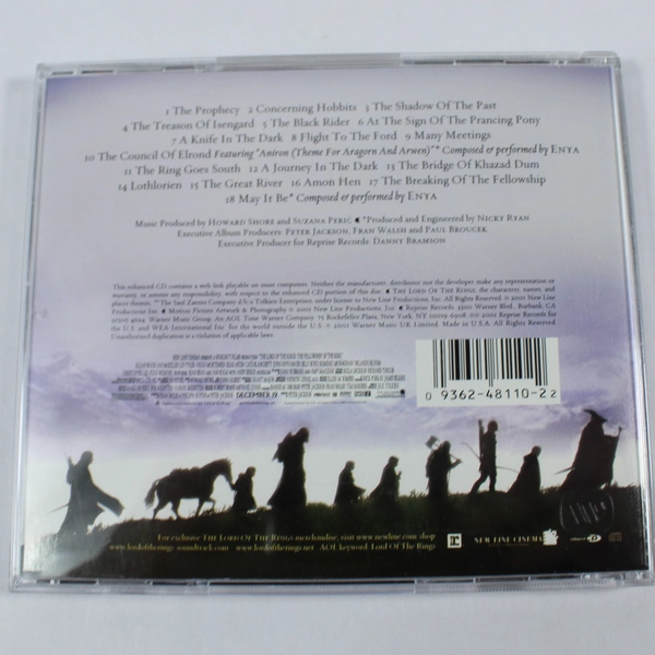 The Lord of the Rings Fellowship of the Ring Soundtrack CD 2001 Reprise