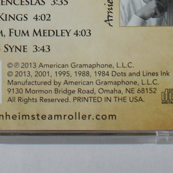 Mannheim Steamroller Christmas Symphony II CD 2013 American Gramaphone