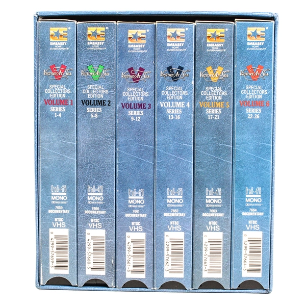 Victory At Sea Special Collectors Edition 1987 VHS Set Vols. 1-6 Series 1-26