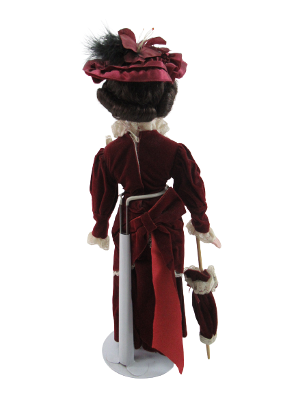 Vintage 1989 Heritage MInt Collection Victorian Porcelain Doll VIVIAN With Stand
