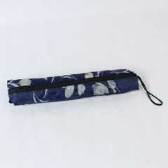 Floral Navy Blue Umbrella & Reusable Shopping Bag Very Good Condition