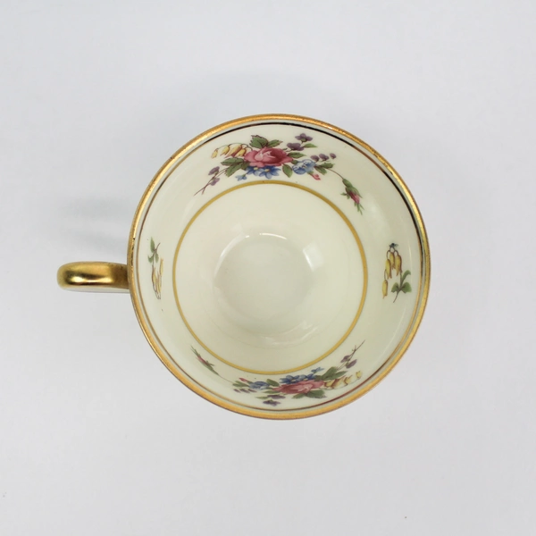 Lot of 4 Vtg Tirschenreuth The Queen's Rose Demitasse Cup & Saucer Sets 4116