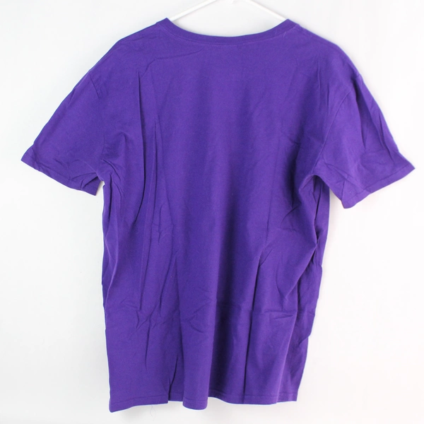 Gildan Eclipse Purple Cotton T-Shirt With J Wrigley Vineyard Adult Size Large