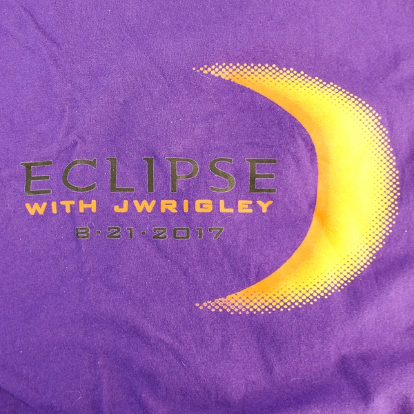 Gildan Eclipse Purple Cotton T-Shirt With J Wrigley Vineyard Adult Size Large