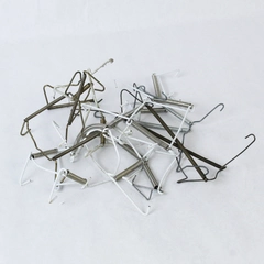 Lot of 11 Assorted Size Wire Plate Hangers Expanding Springs Decor