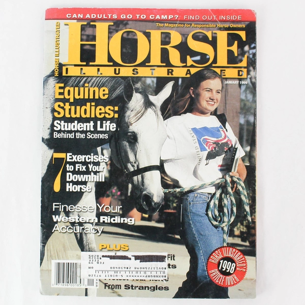Vintage Horse Illustrated Magazine January 1999 Issue Equestrian