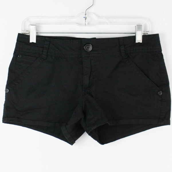 Jolt Dark Black Cotton Shorts Women's Size 5