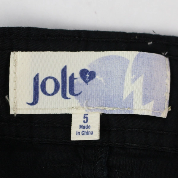 Jolt Dark Black Cotton Shorts Women's Size 5