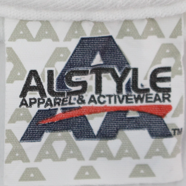 Alstyle White California Beach Design Cotton T-Shirt Adult Size Medium