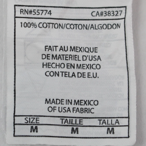 Alstyle White California Beach Design Cotton T-Shirt Adult Size Medium