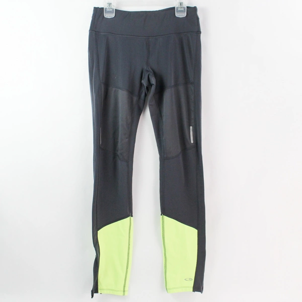 C9 by Champion Duo Dry Gray and Green Running Yoga Leggings Women's Size XS