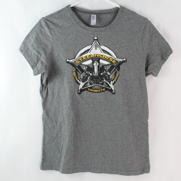 Bella Steelhorse Tribute Bon Jovi Graphic T-Shirt Women's Size Large