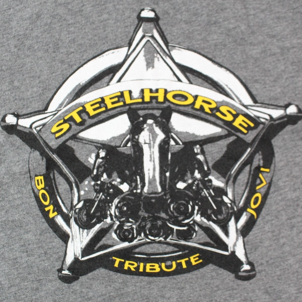 Bella Steelhorse Tribute Bon Jovi Graphic T-Shirt Women's Size Large