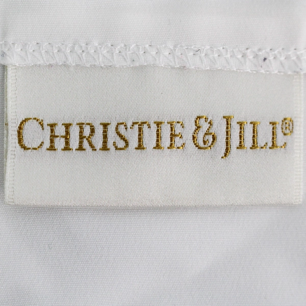 Vintage Christie & Jill White Long-Sleeved Shoulder Pad Blouse Women's Size 10