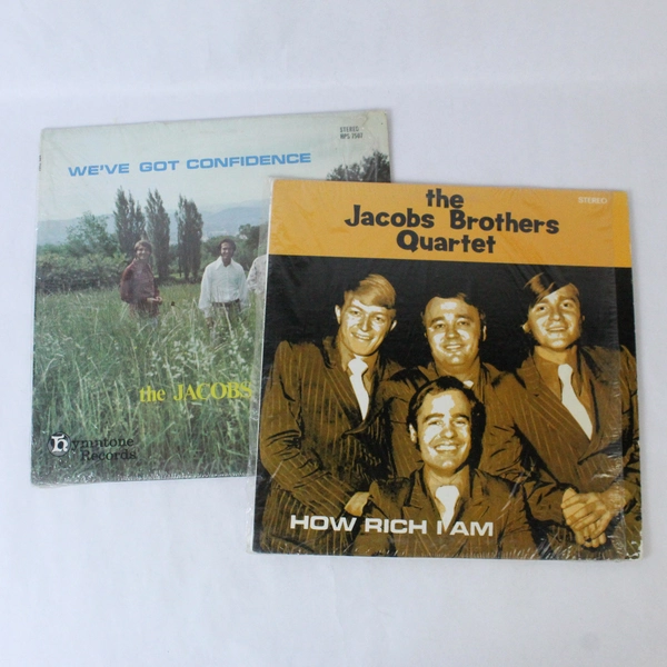 Lot Of 2 The Jacobs Brothers Vinyl LPs How Rich I Am We've Got Confidence Record