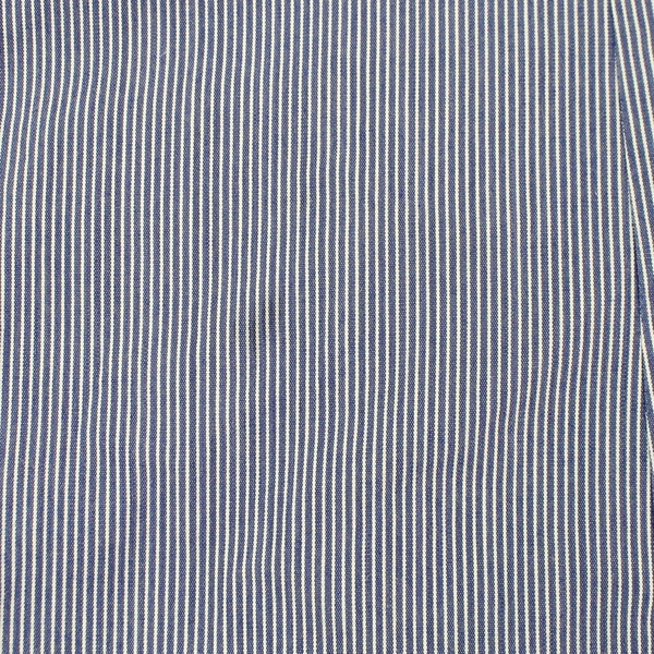 Worthington Blue Pinstripe Long-Sleeve Button-Up Stretch Blouse Women's Size 8