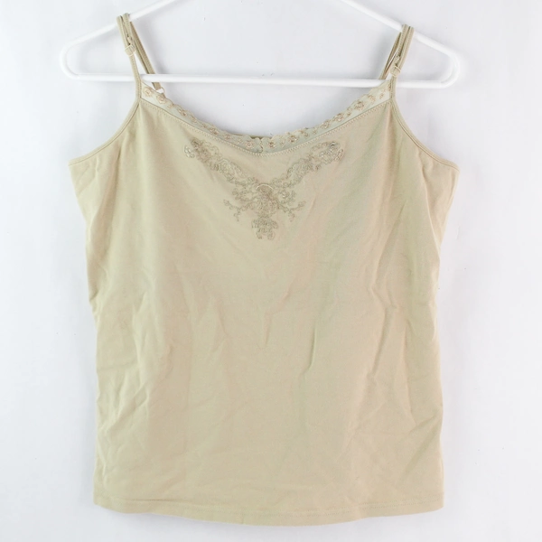 A New Approach Nude Cotton Camisole Top Women's Size XL