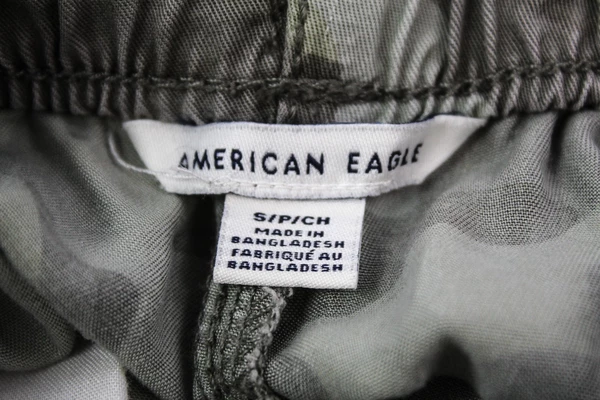 American Eagle Lightweight Drawstring Camo Shorts Women's Size Small