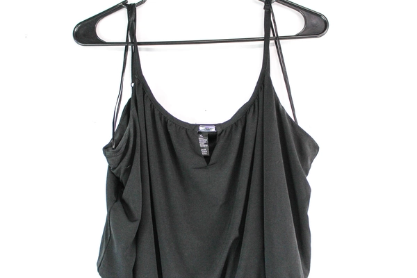 Style & Co. Black Maxi Dress with Silver Tone Metal Accent Women's Size XL