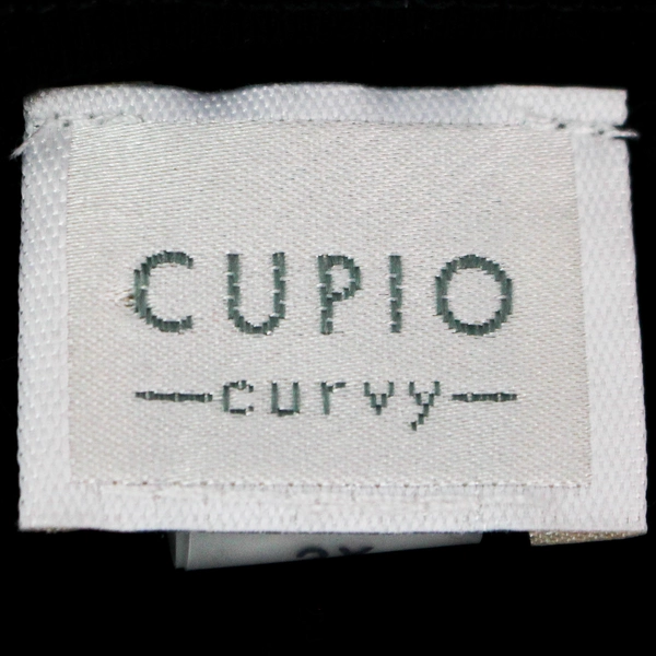 Cupio Curvy Black 3/4-Sleeve Crew Neck Shirt Women's Size 2X