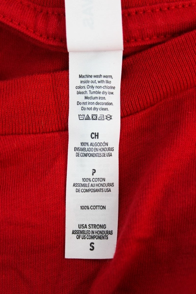 Bella + Canvas Hyland Vineyard Red Graphic Long-Sleeved Jersey Women's Small