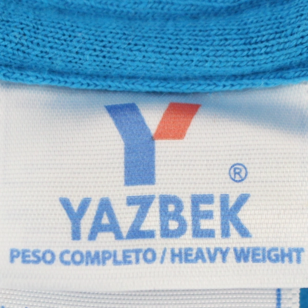 Yazbek We Be Partyin Algodones Blue Distressed Cotton T-Shirt Adult Size XL