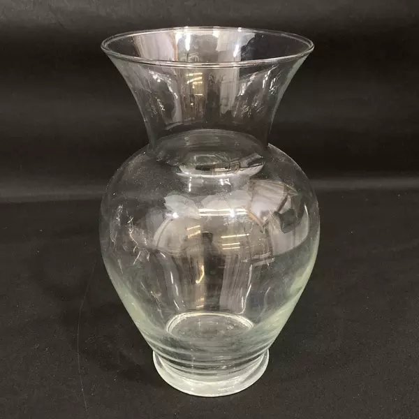 Lot of 5 Clear Glass Flower Vases 9 Inch Tall Home Decoration Centerpiece Crafts