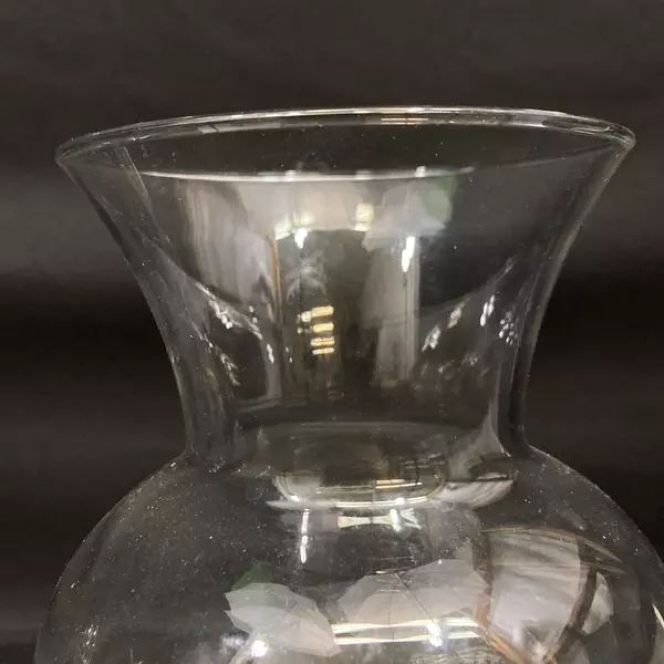 Lot of 5 Clear Glass Flower Vases 9 Inch Tall Home Decoration Centerpiece Crafts