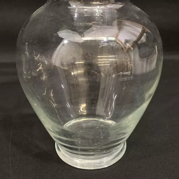 Lot of 5 Clear Glass Flower Vases 9 Inch Tall Home Decoration Centerpiece Crafts