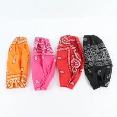 Lot of 4 Elastic Bandana Headband Hair Ties Women's Accessories Multiple Colors