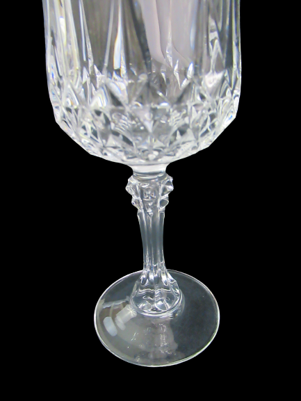 Set of 3 Cristal D'Arques-Durand Crystal Wine Glasses Longchamp Clear 6 Ounce