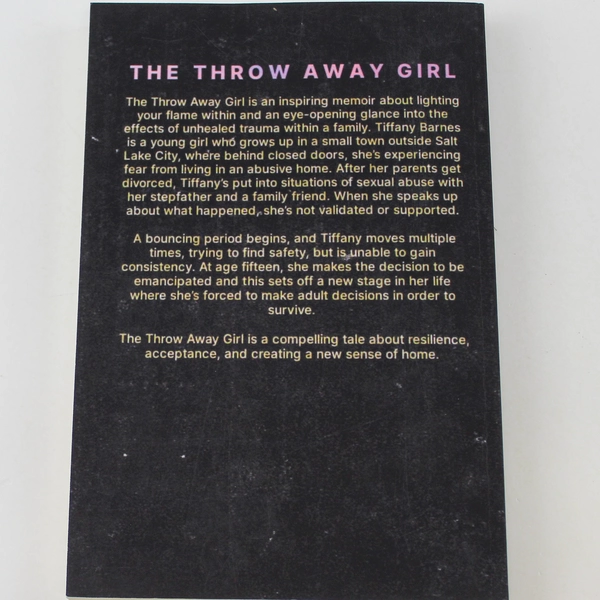 The Throw Away Girl by Tiffany Barnes 2023 Memoir Paperback in Good Condition