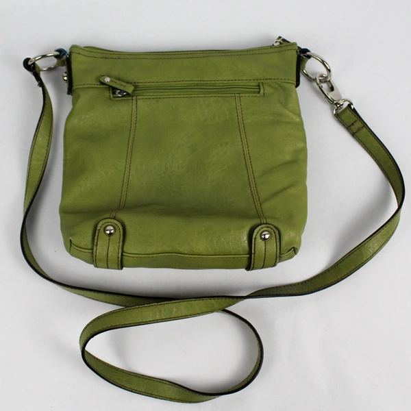Black Rivet Green Leather Zip Women's Crossbody Purse