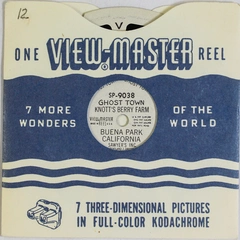 Vintage View-Master SP9038 Ghost Town Knotts Berry Farm Reel As Is