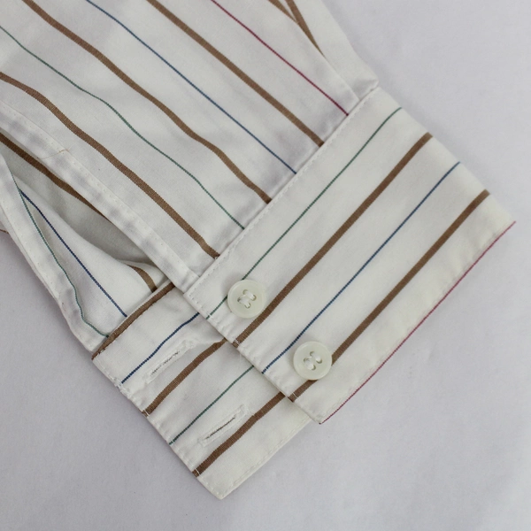 Koret Embroidered Multicolor Striped Button-Down Shirt Women's