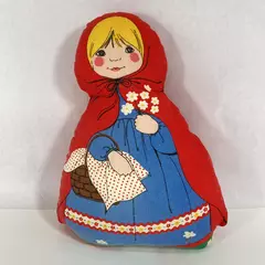 Vintage Completed Cut And Sew Little Red Riding Hood Doll