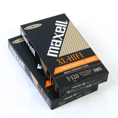 Lot of 2 Sealed VHS Blank Video VCR Tape Maxell XL-HIFI Professional Grade T-120
