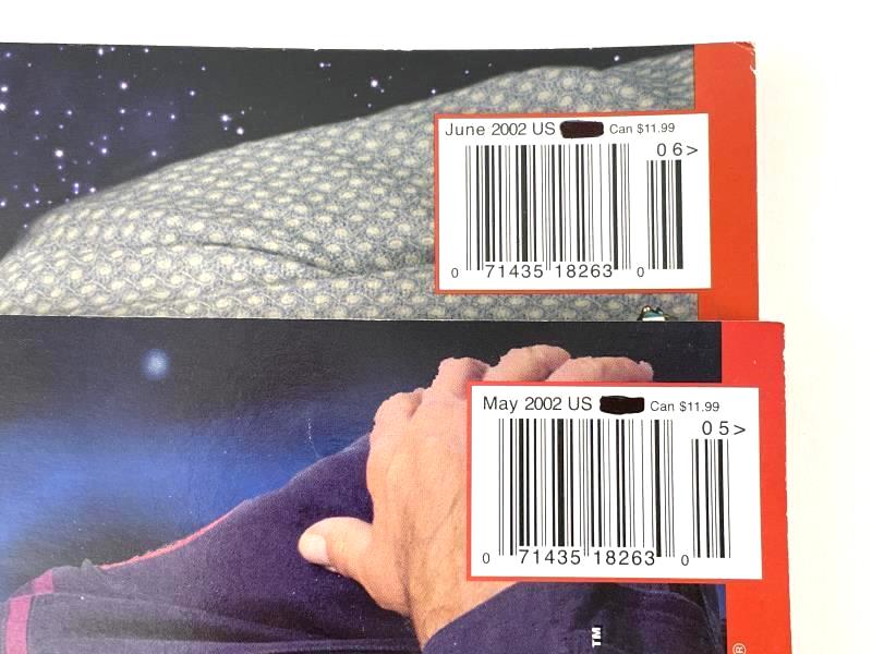 Lot of 2 Star Trek The Magazine May June 2002 Volume 3 Issue 1 & 2 ST:E