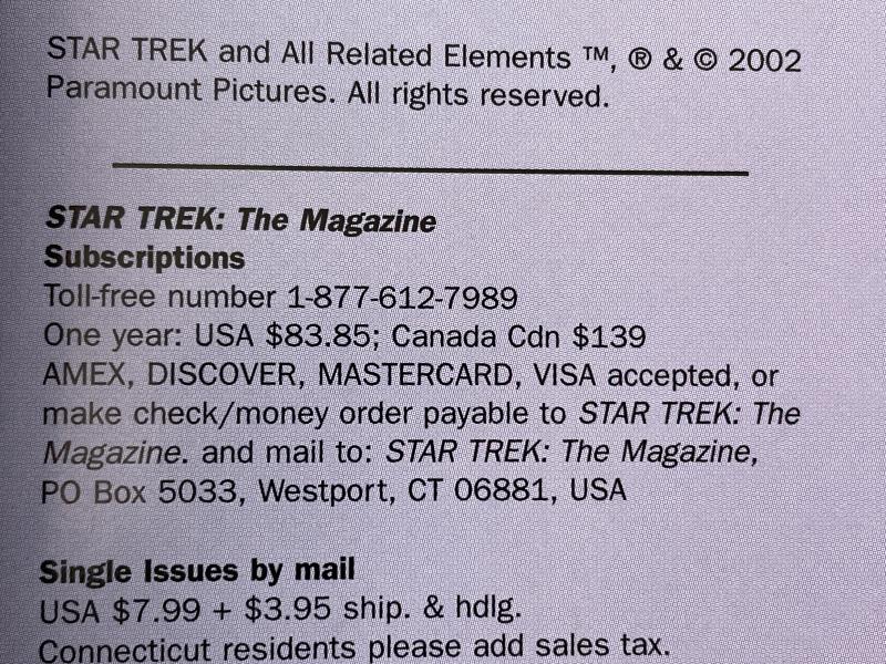 Lot of 2 Star Trek The Magazine May June 2002 Volume 3 Issue 1 & 2 ST:E
