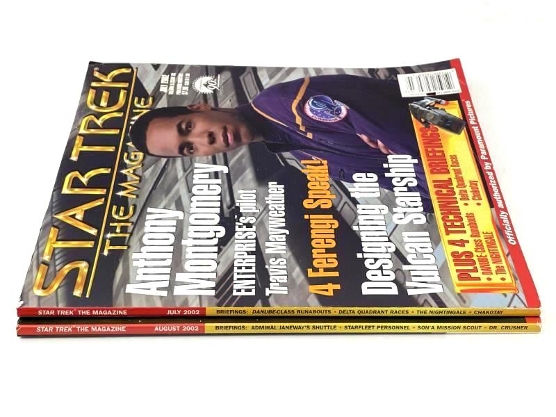 Lot of 2 Star Trek The Magazine July August 2002 Volume 3 Issues 3 & 4