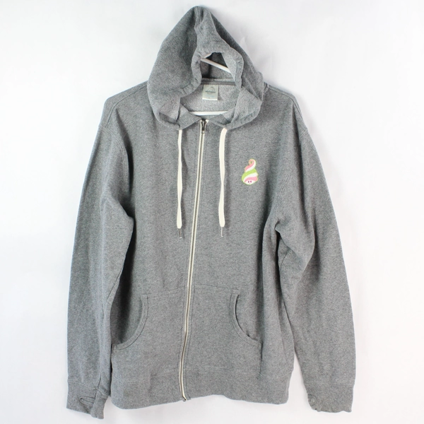 Independent Premium Menchie's Frozen Yogurt Gray Full Zip Hoodie Women's Large