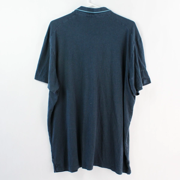 Tommy John Blue Cotton Blend Polo Shirt Men's Size 2XL