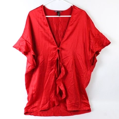 Victoria's Secret Women's Red One Size Tie Wrap Sleepwear Top Lounge Jacket