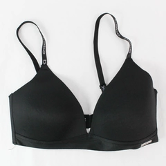 Bebe Black Wireless Padded Bra Size 36D No Wire Adjustable Strap 