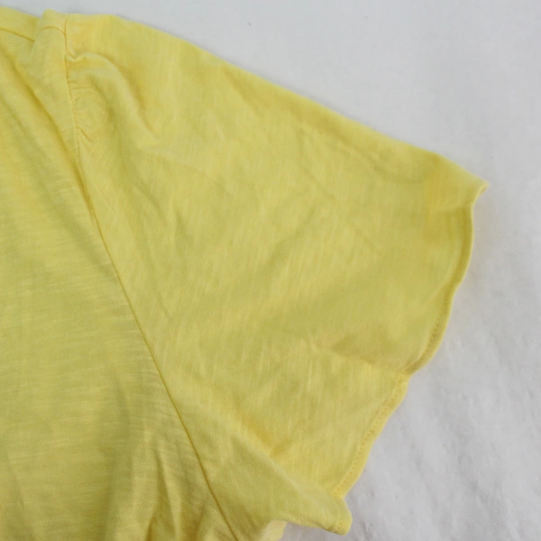 St. John's Bay Yellow Cotton T-Shirt Women's Size Large