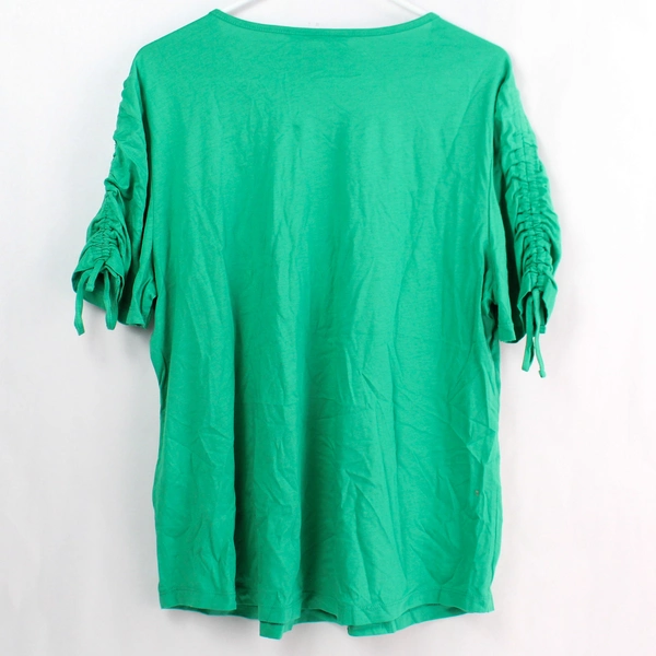 Karen Scott Green Cotton Blend T-Shirt Women's Size XL
