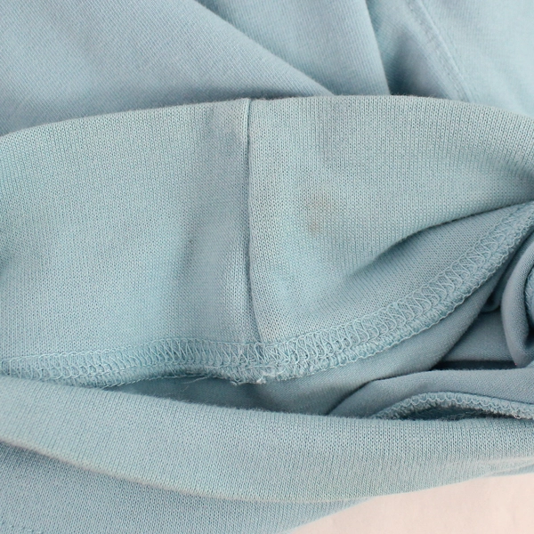 Talbots Petites Blue Cotton Mock Neck Long-Sleeved Shirt Women's Size P