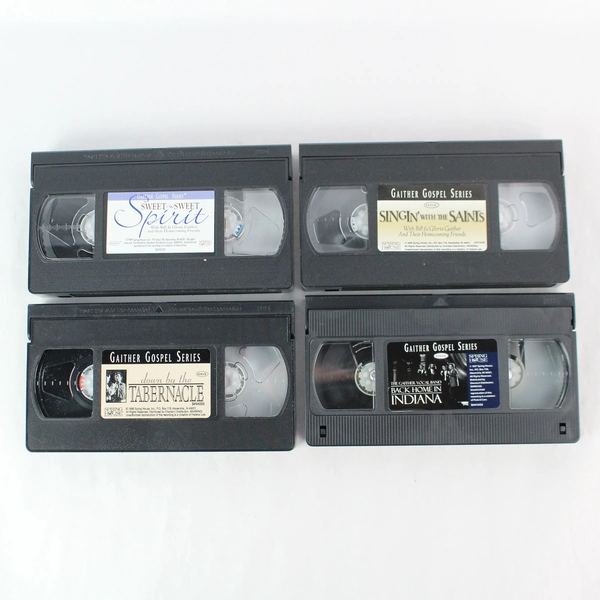 Lot of 4 Gaither Gospel Series VHS Tapes Bill & Gloria Gaither Gospel Music